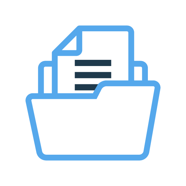 Icon of files in a folder