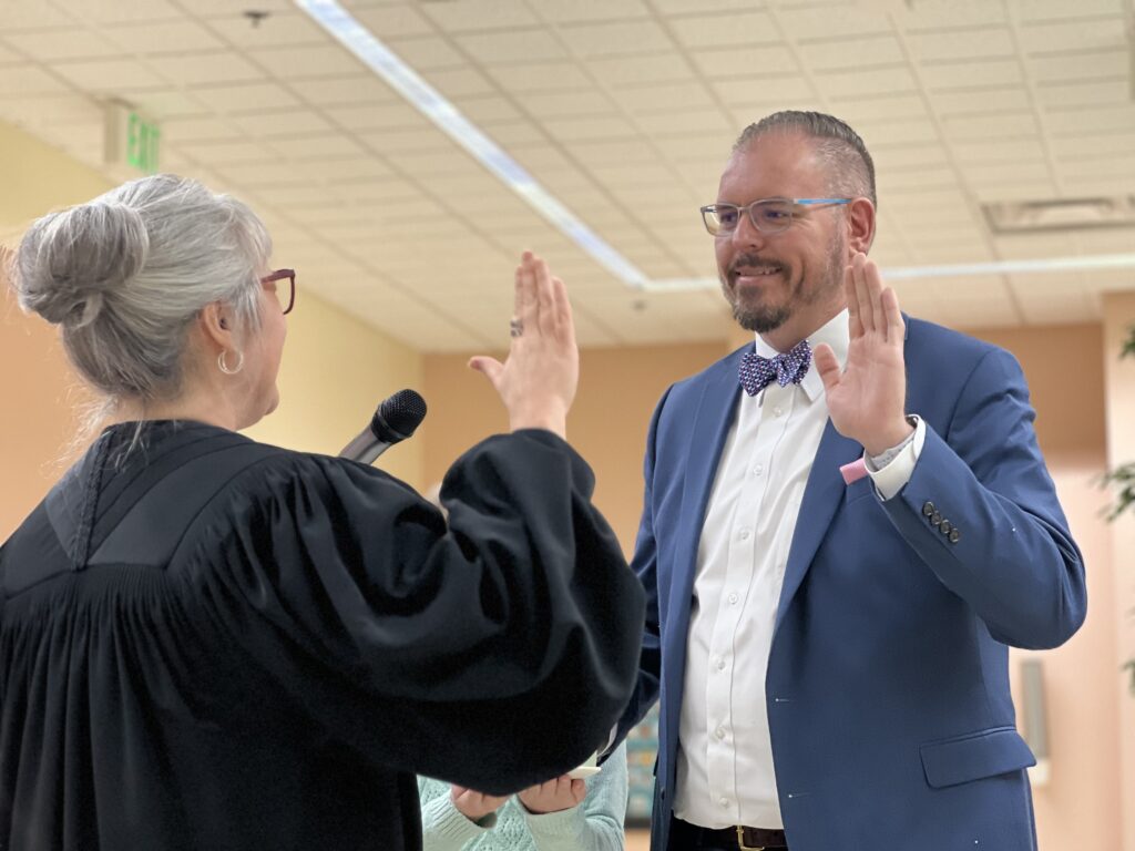 Sworn in: New Mexico House of Representative Joshua Hernandez, District 60