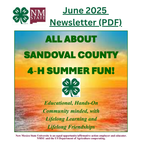 4H Newsletter Cover June