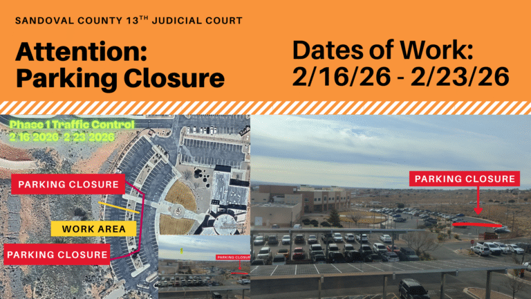 Parking closure starting February 16 through February 23, 2026