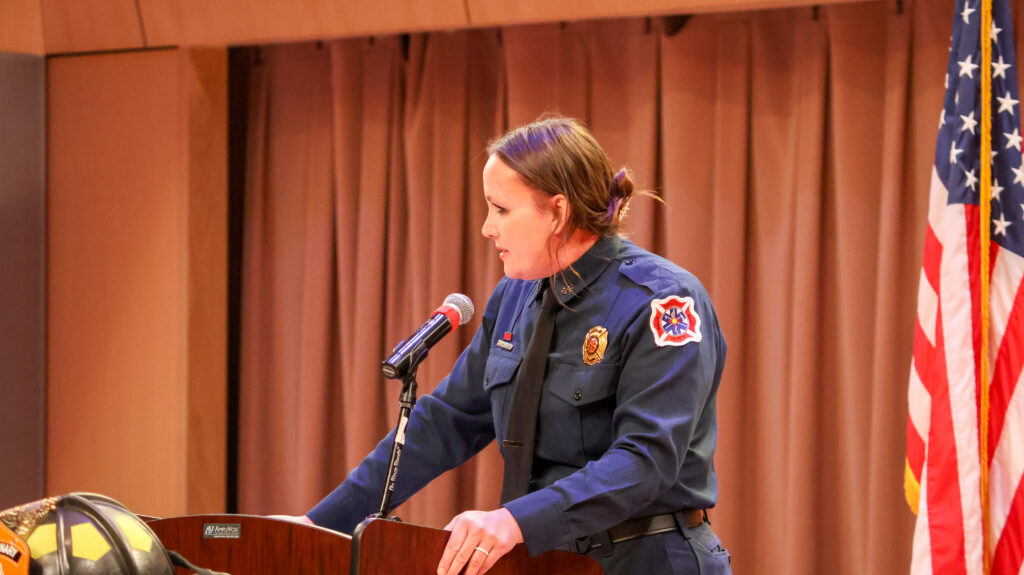 Sandoval County Fire & Rescue Battalion Chief and Training Officer, Lauren Zabicki