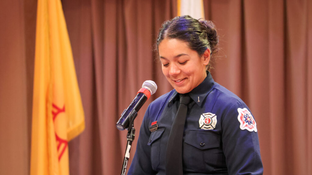Sandoval County Fire and Rescue Lieutenant/Paramedic Kia Bridges