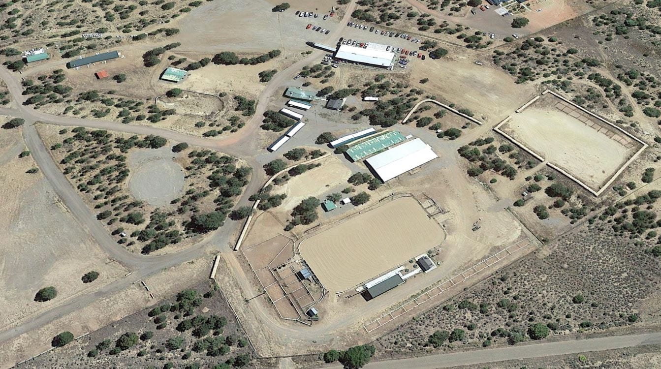 Aerial view of Sandoval County Fairgrounds