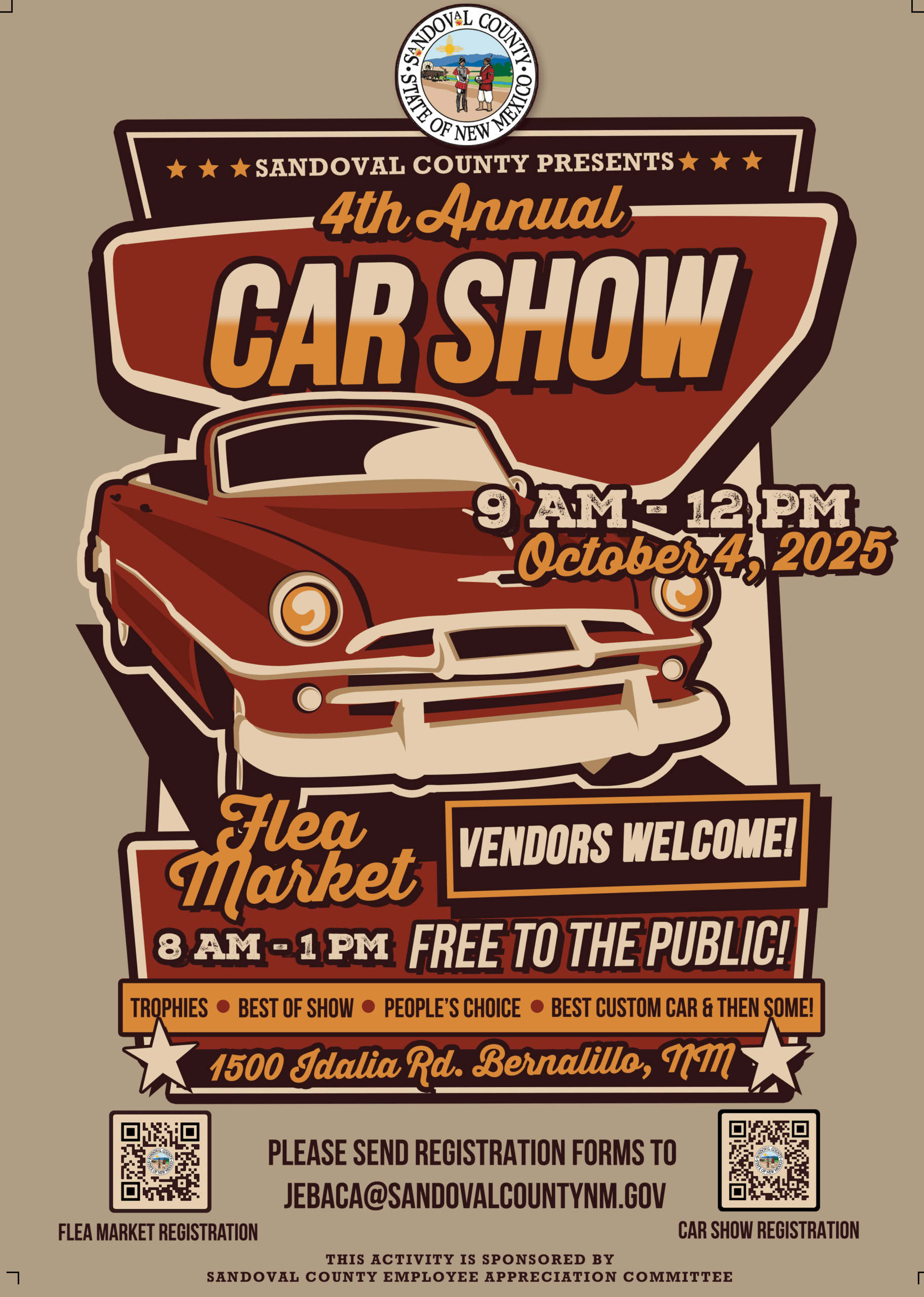 sandoval county car show poster