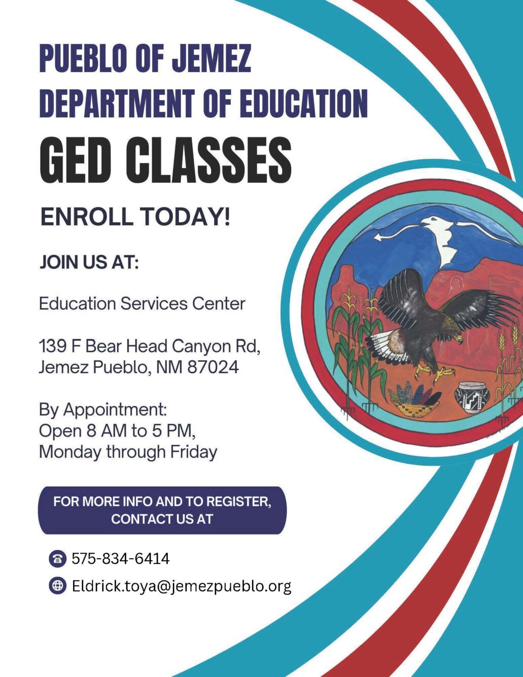 pueblo of jomez ged classes poster