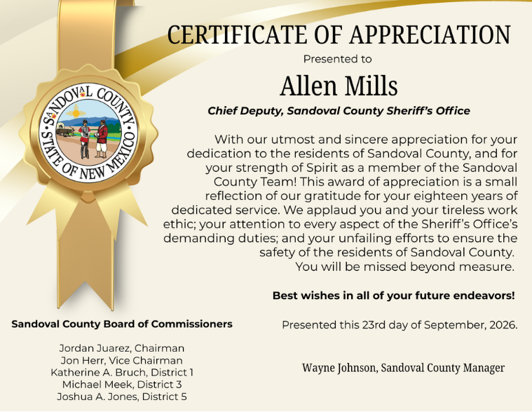Retirement Allen Mills