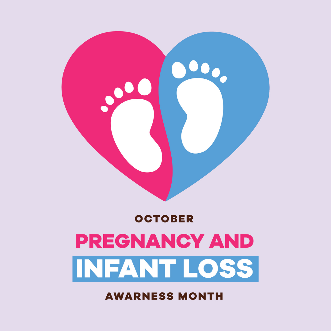 PregLoss_2025 A blue ribbon for prostate cancer awareness is shown beside the text "SEPTEMBER IS PROSTATE CANCER AWARENESS MONTH".